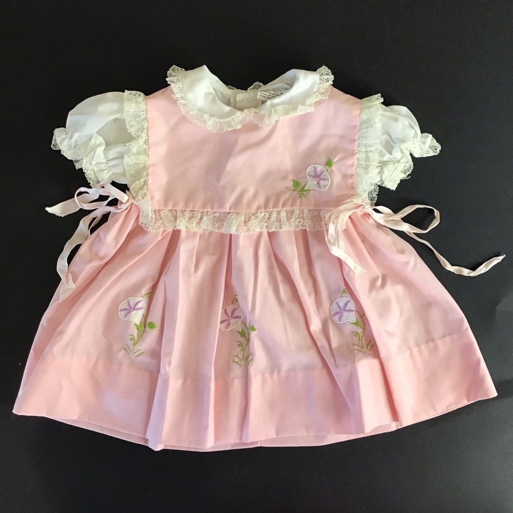 Vintage Nannette Appliquéd Two-Piece Dress